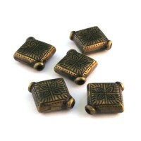 Perle CCB losange 20mm bronze x10