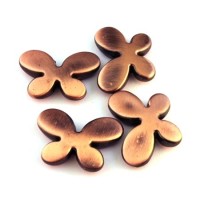 Perle CCB papillon cuivre x4