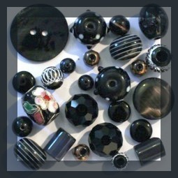 Perles couleur noir