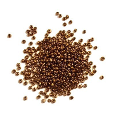Perles de rocailles 2mm métallisées