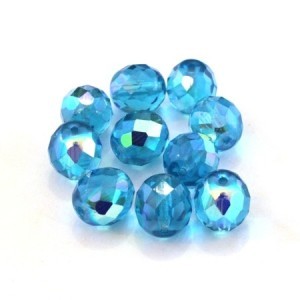 Perles à facettes rondes 10mm et plus