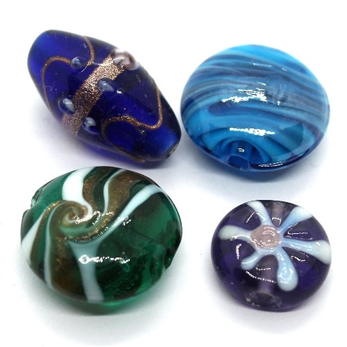 Perles en verre artisanales